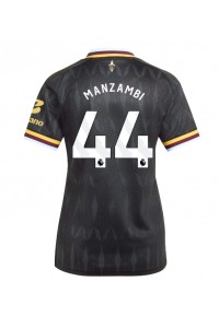 Aston Villa Johan Manzambi #44 Fotballdrakt Borte Klær Dame 2026-27 Korte ermer